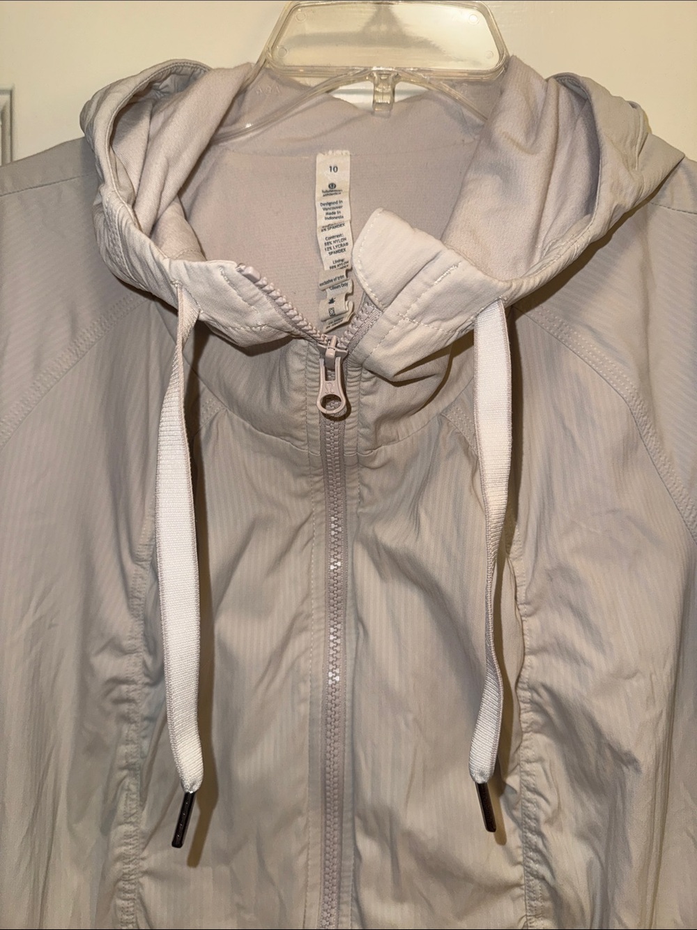 Lululemon Street To Studio Dune Full Zip Up Jacket 10 EUC Hooded - Picture 7 of 9